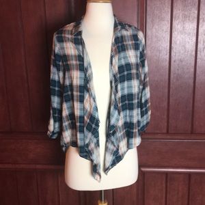 Plaid top medium paper moon with lace detail back